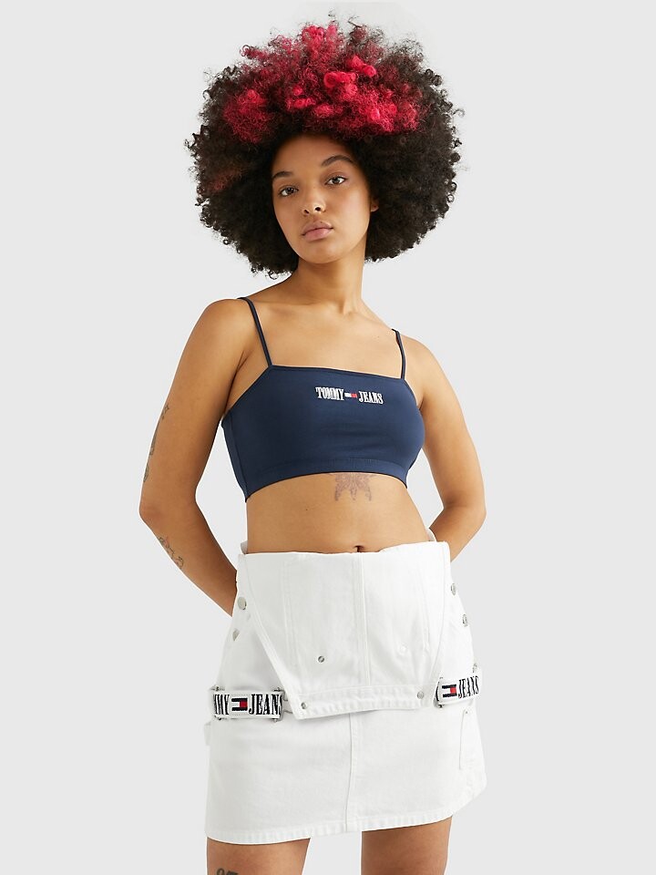 

Укороченная майка с логотипом в стиле ретро Tommy Jeans