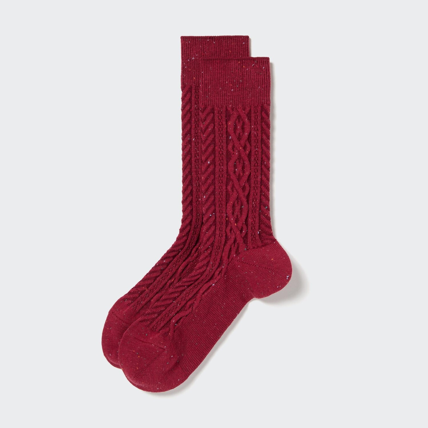 

Цветные носки вязанной вязки Uniqlo, красный