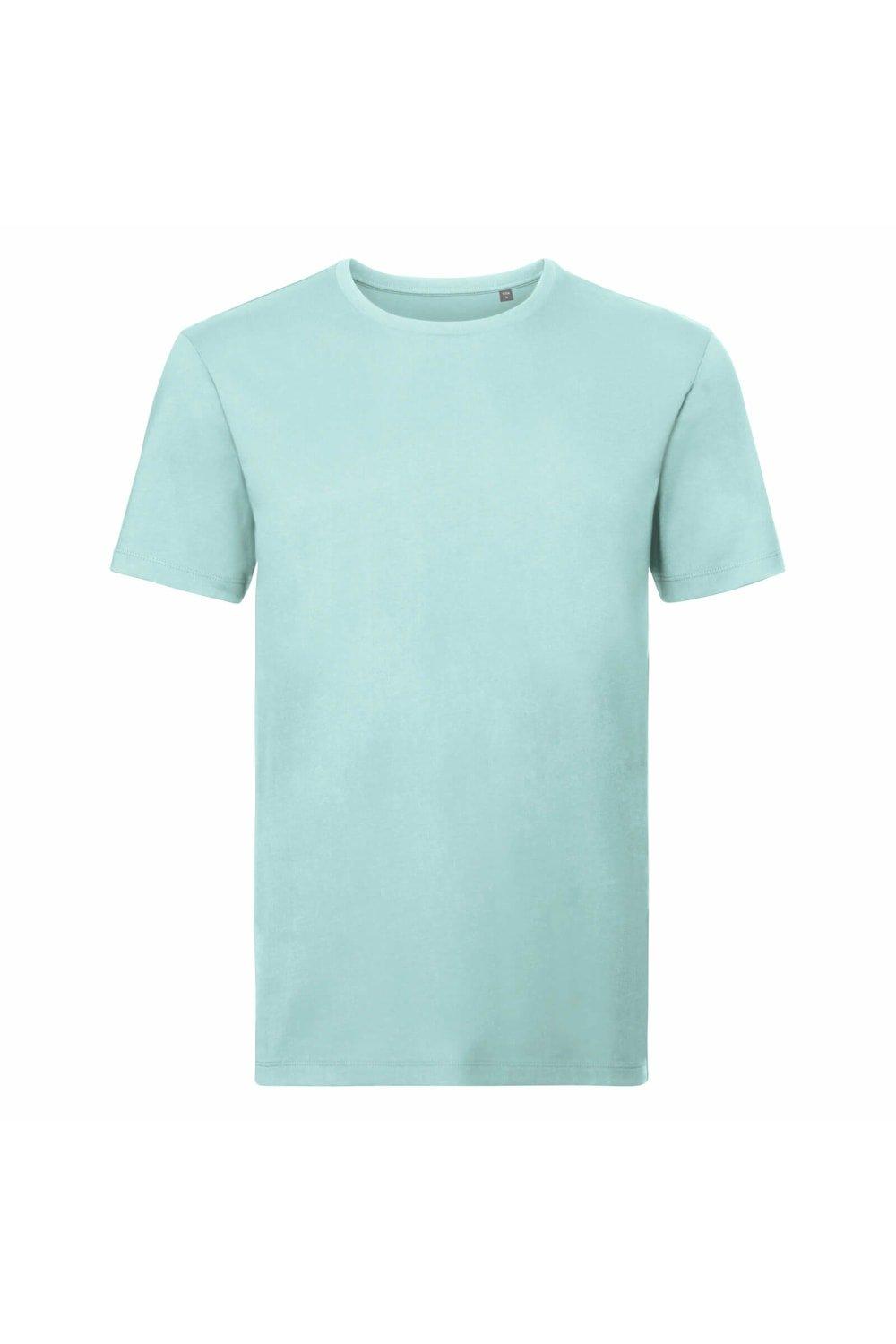 Органическая футболка с короткими рукавами Russell, синий