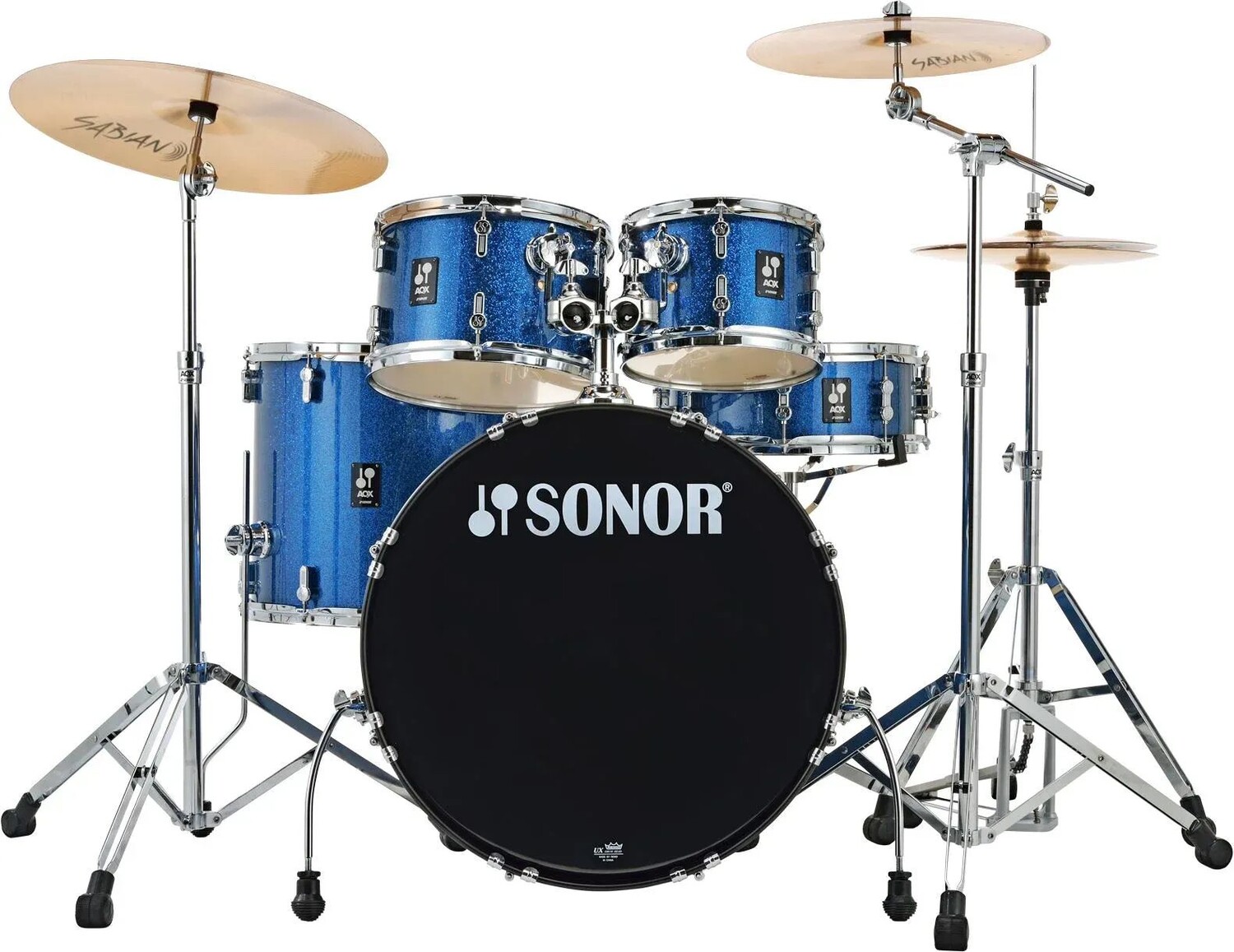 

Полная ударная установка Sonor AQX Stage из 5 предметов — Blue Ocean Sparkle