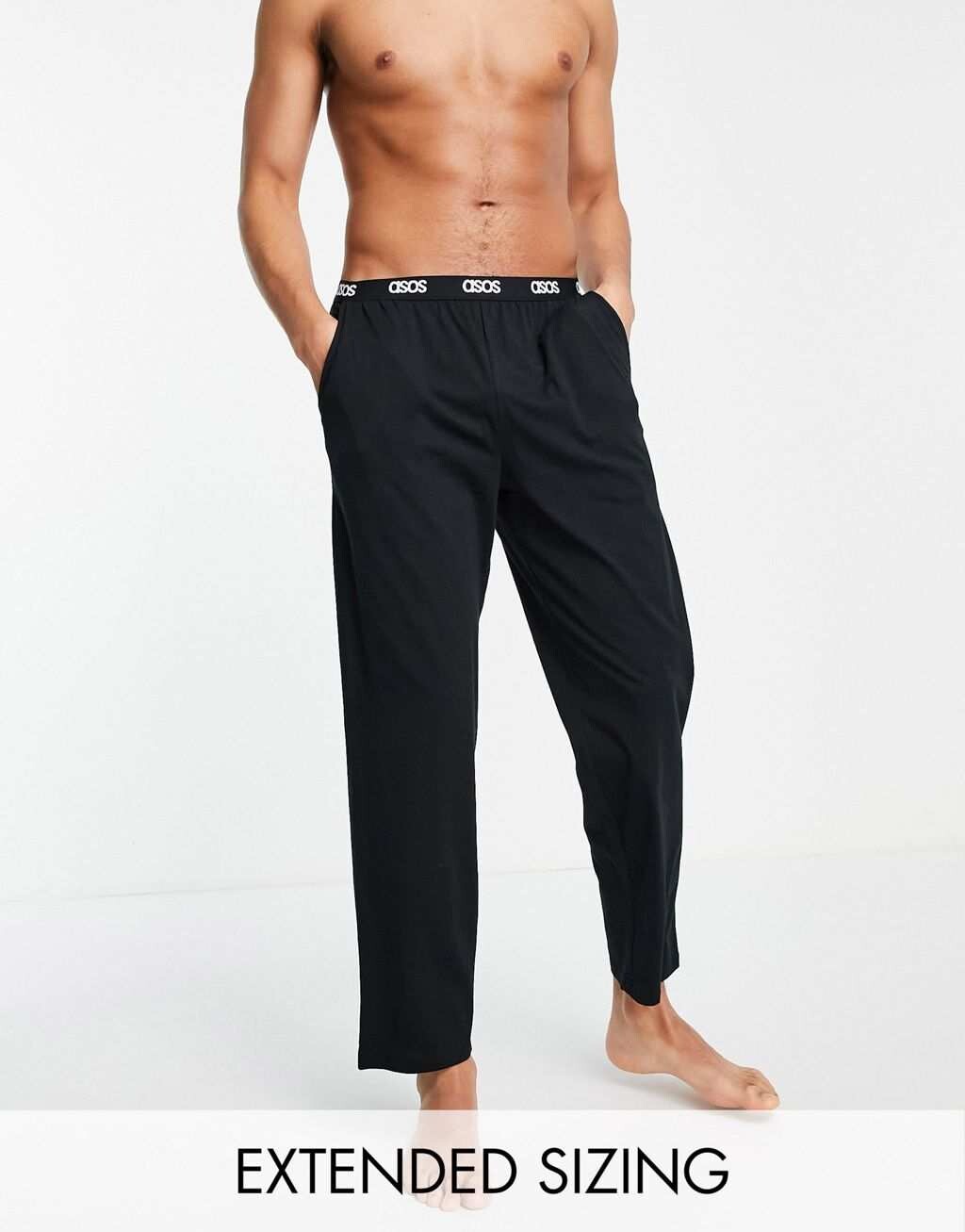 

Черные пижамные брюки для отдыха ASOS DESIGN