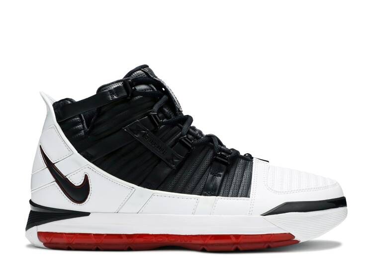 

Кроссовки Nike ZOOM LEBRON 3 RETRO QS 'HOME' 2019, белый, Белый;черный