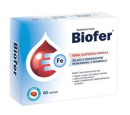 цена Biofer Tabletki таблетки железа, 60 шт.