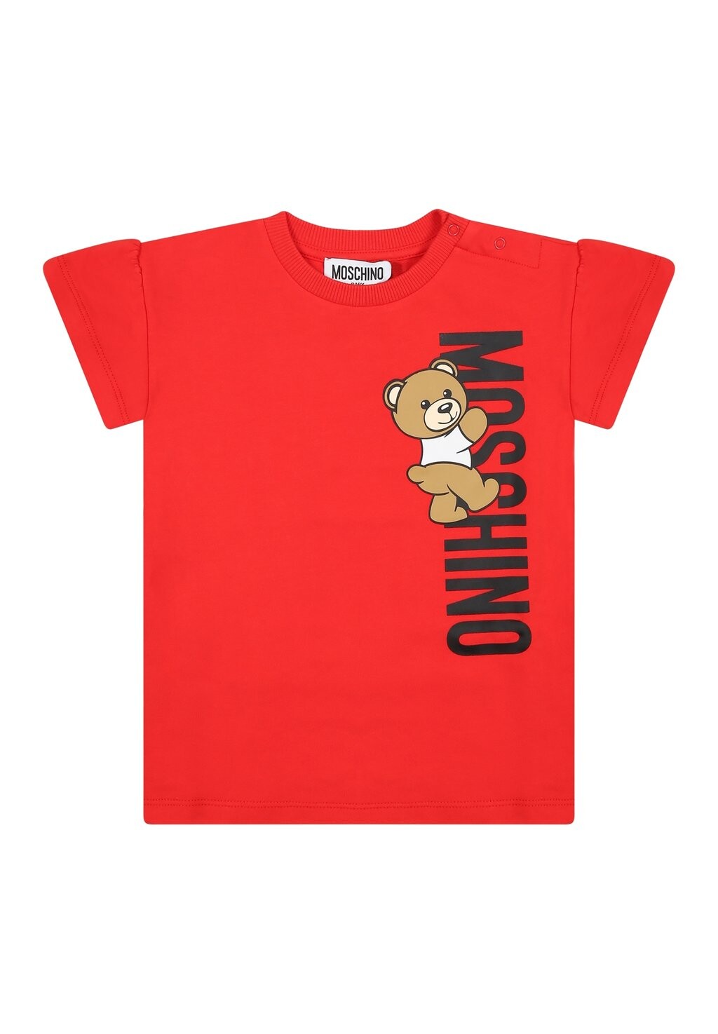 

Футболка с принтом MOSCHINO, красная