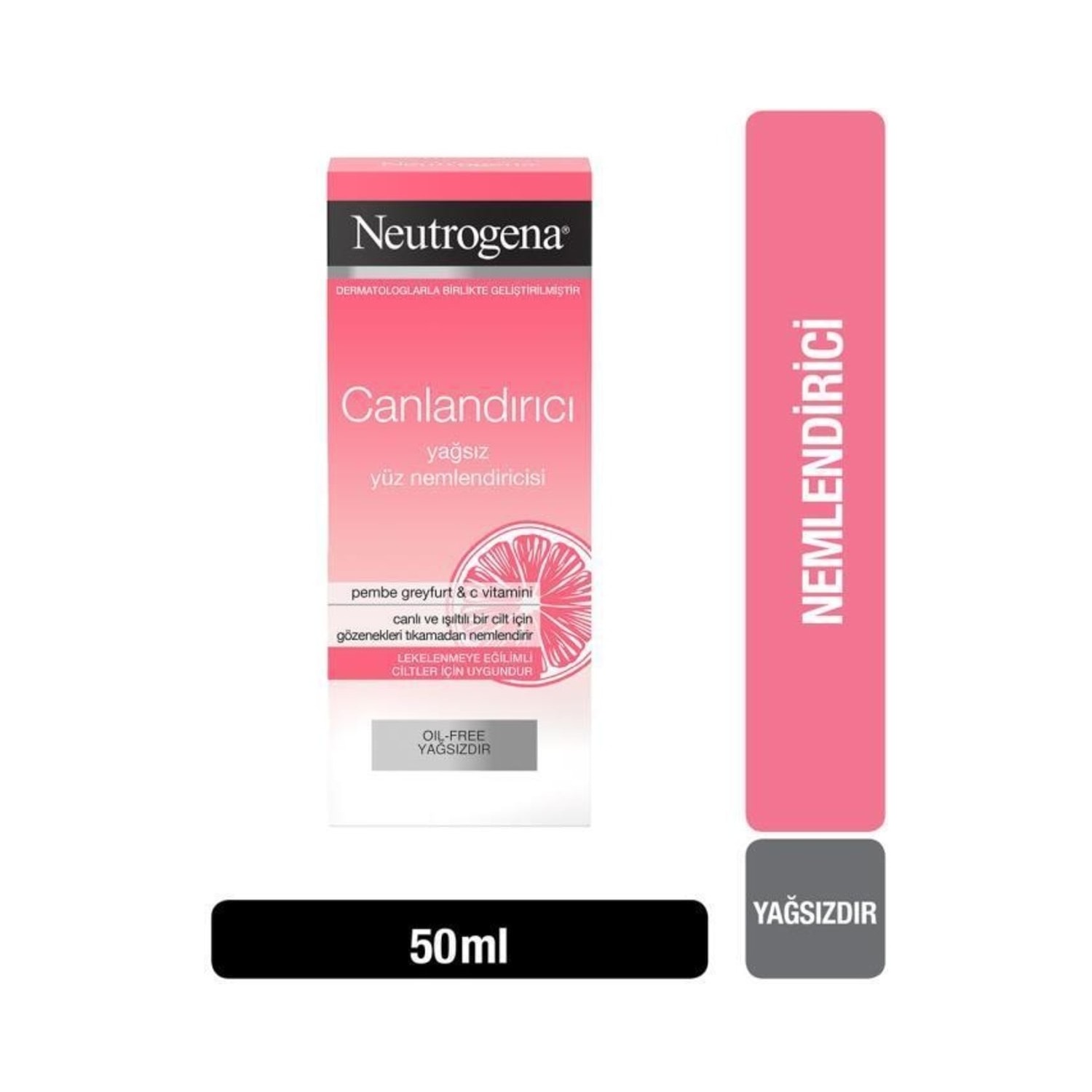 цена Освежающий увлажняющий крем без масла с розовым грейпфрутом Neutrogena Visably Clear, 50 мл