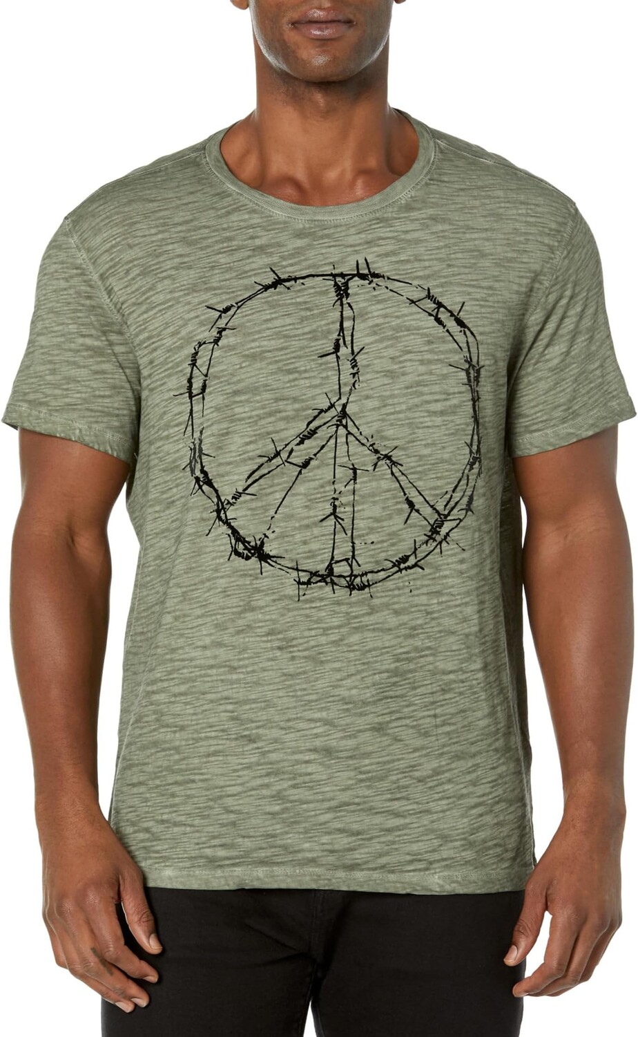 

Футболка Peace из колючей проволоки KG6357Z3 John Varvatos, цвет Dark Moss