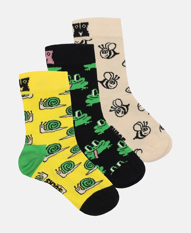 

Носки, 3 шт. Happy Socks, желтый