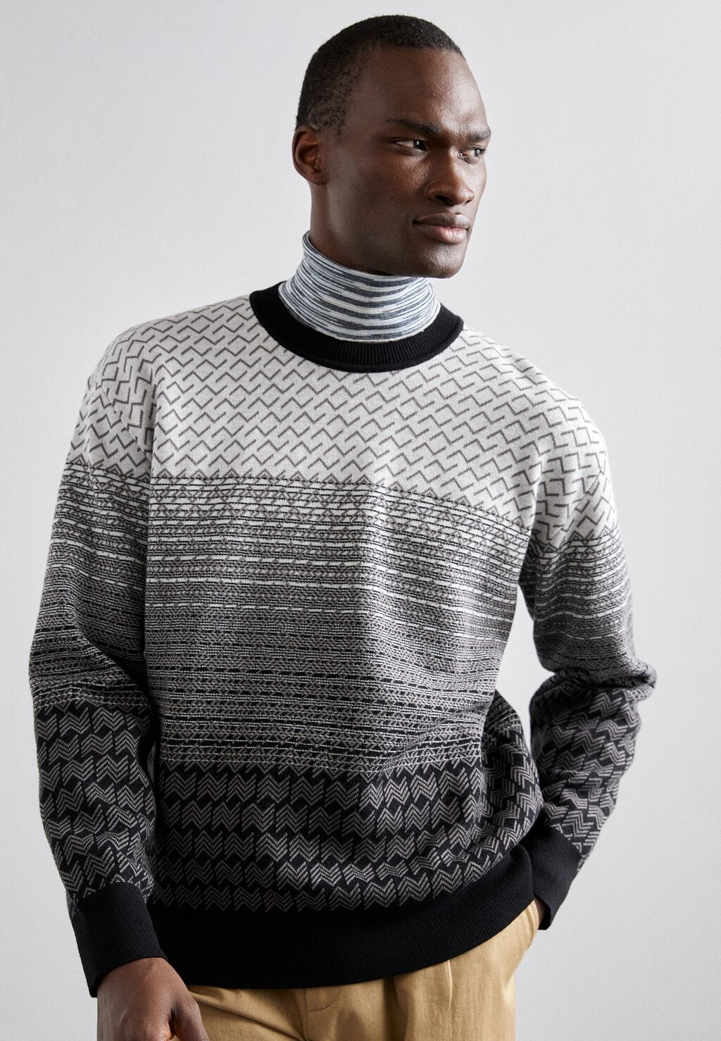 

Вязаный свитер CREWNECK Missoni, цвет black/white