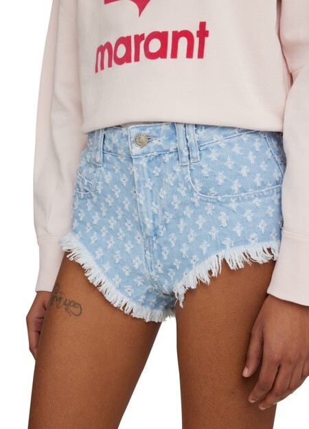 

Джинсовые шорты Aneida Isabel Marant, светло-синий