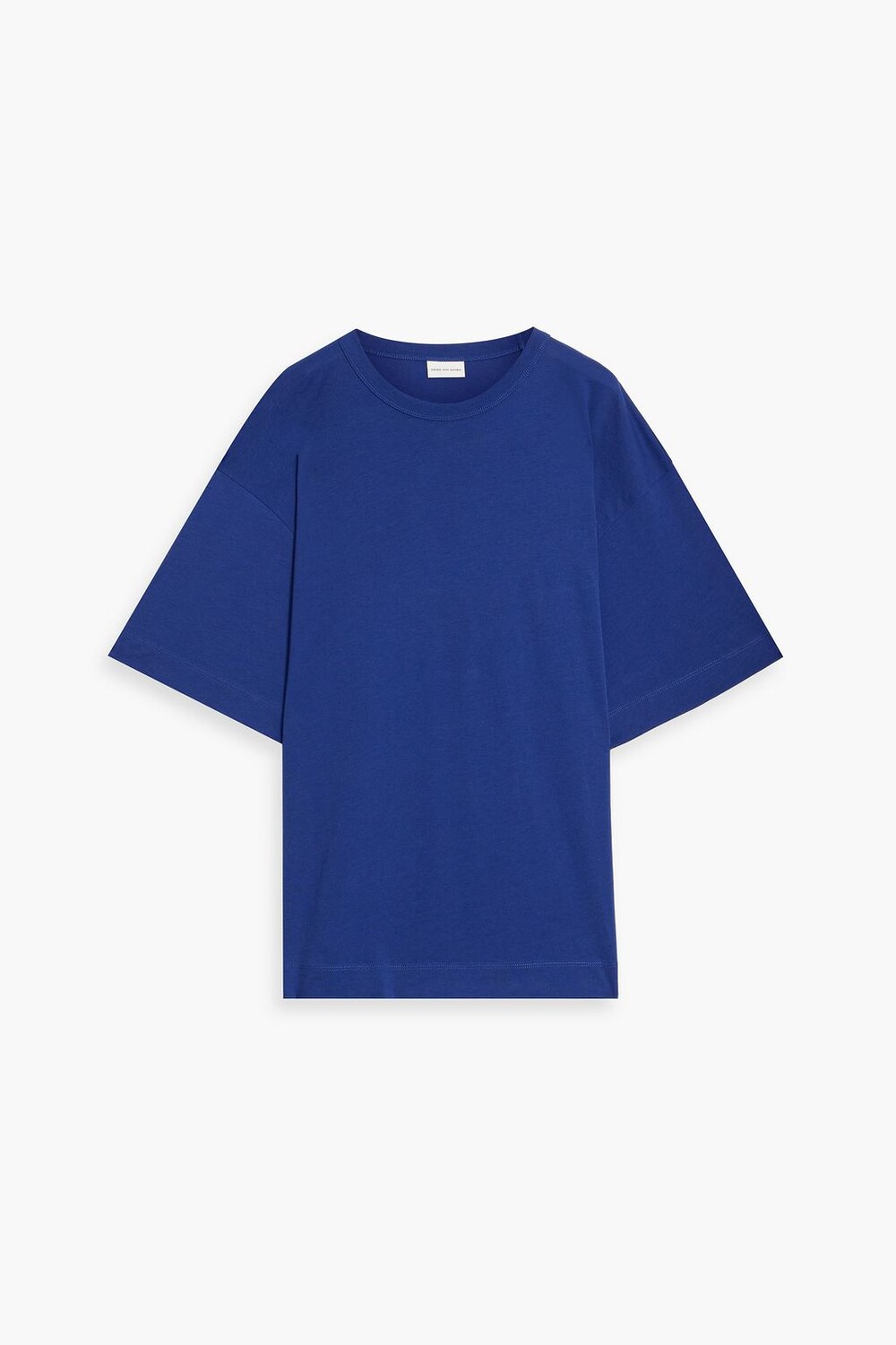 

Футболка из хлопкового джерси DRIES VAN NOTEN, синий
