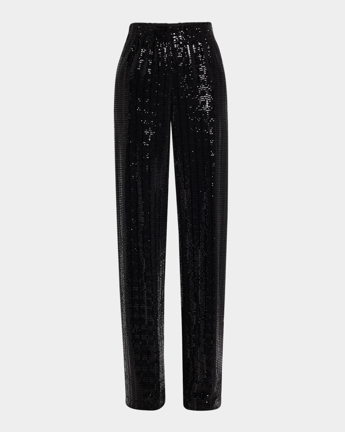 

Прямые брюки Elba с пайетками Alice + Olivia, черный