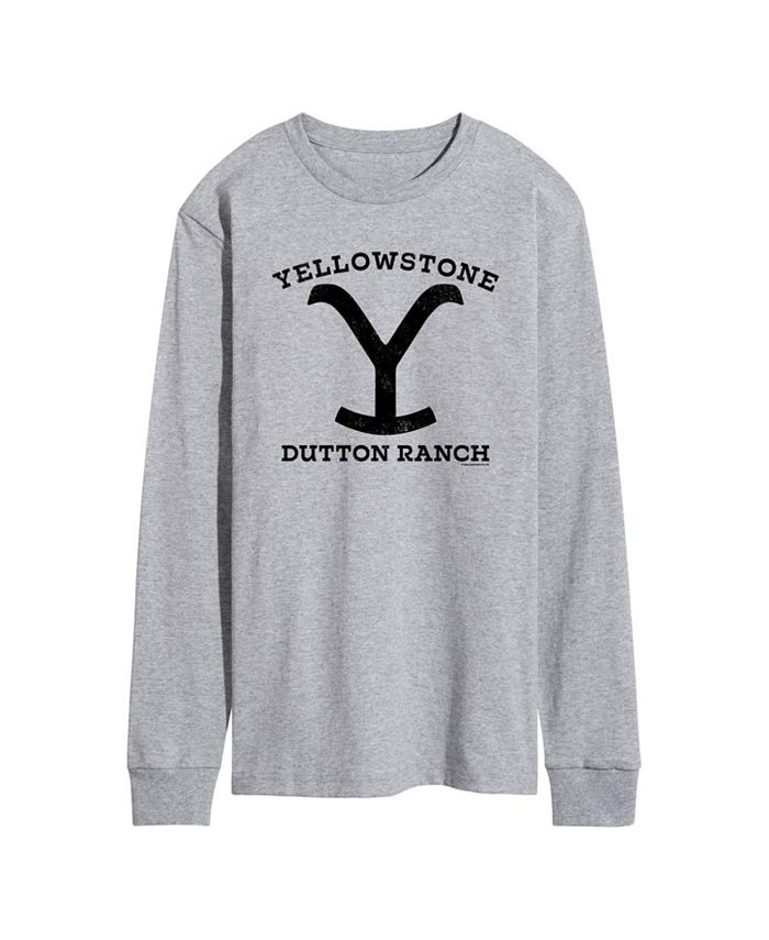 цена Мужская футболка с длинным рукавом Yellowstone Dutton Ranch Y AIRWAVES, серый