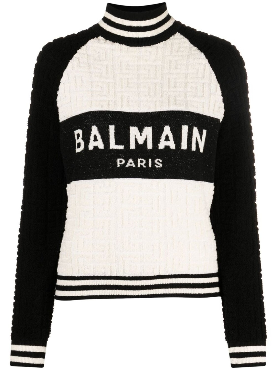 

Balmain толстовка с монограммой и логотипом, белый