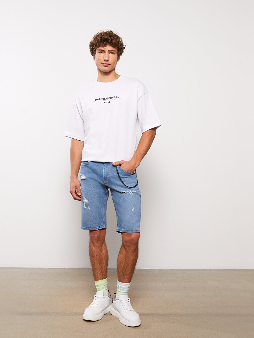 

Мужские джинсовые шорты стандартного кроя LCW Casual