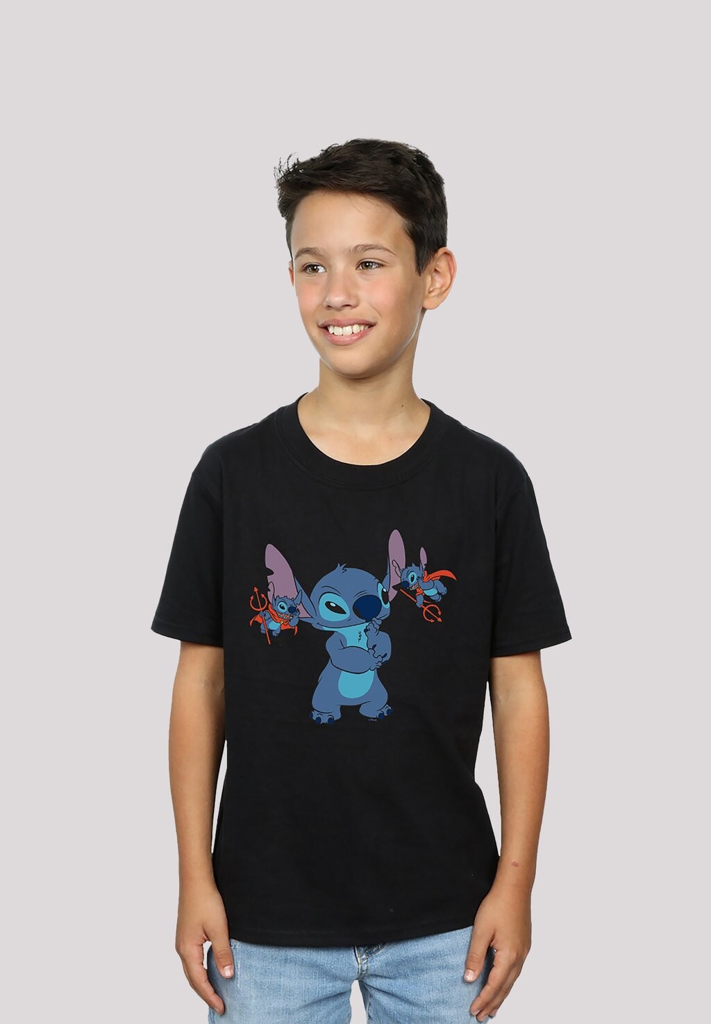 

Футболка с принтом Disney Lilo & Stitch Teufel F4NT4STIC, черный