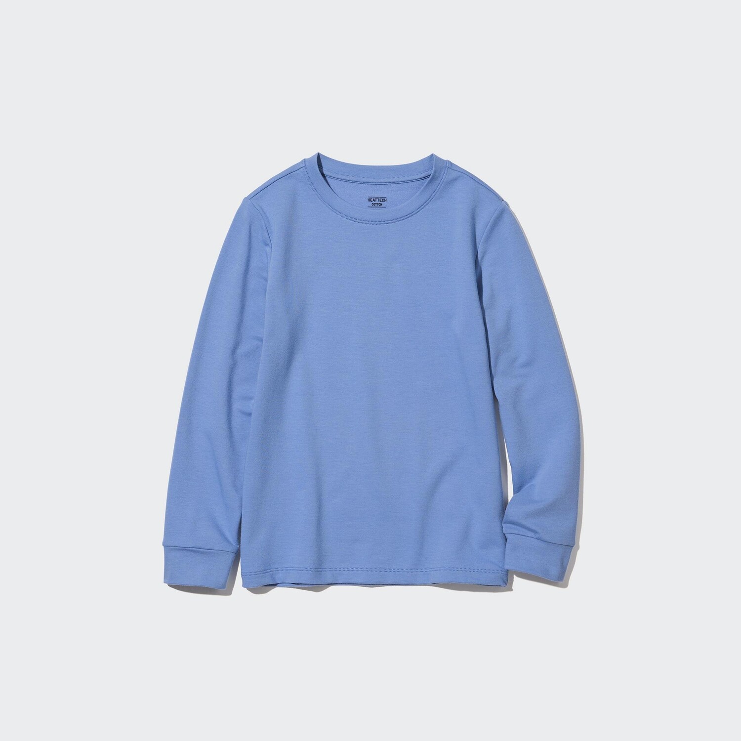 

Футболка UNIQLO Heattech из хлопка теплая с круглым вырезом и длинными рукавами, синий