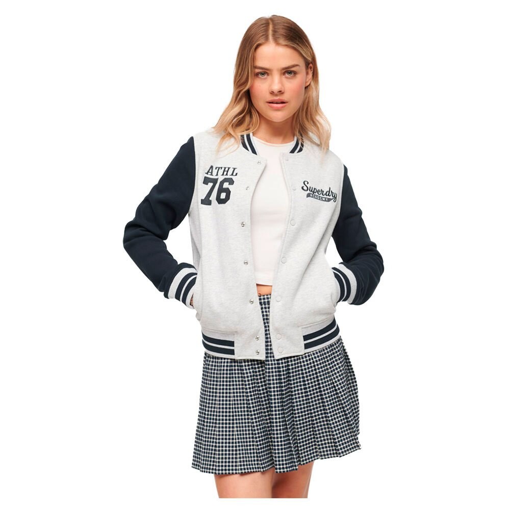 Куртка Superdry College Scripted Bomber, серый