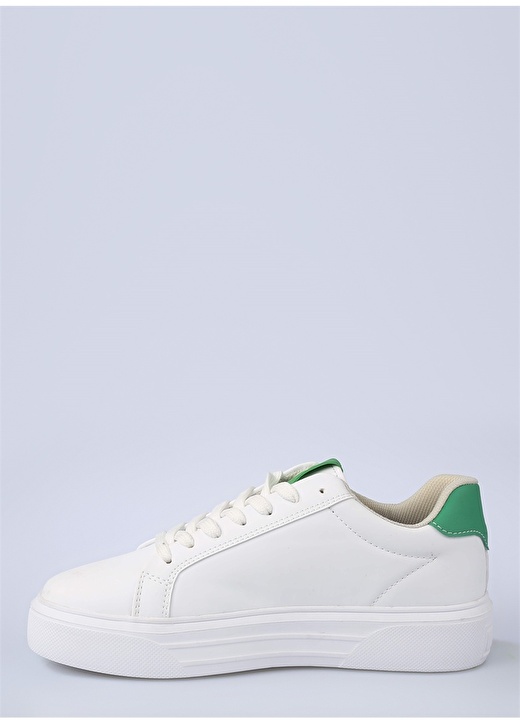 Бело-зеленая женская повседневная обувь Dunlop