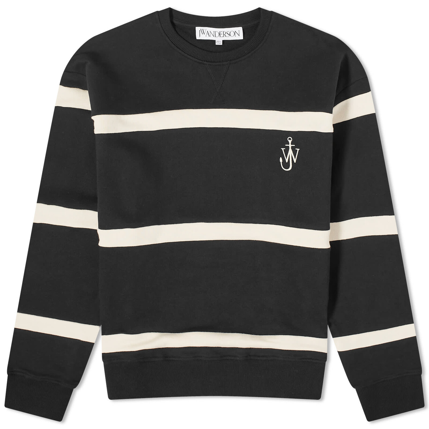 

Свитшот Jw Anderson Stripe, цвет Black & Natural