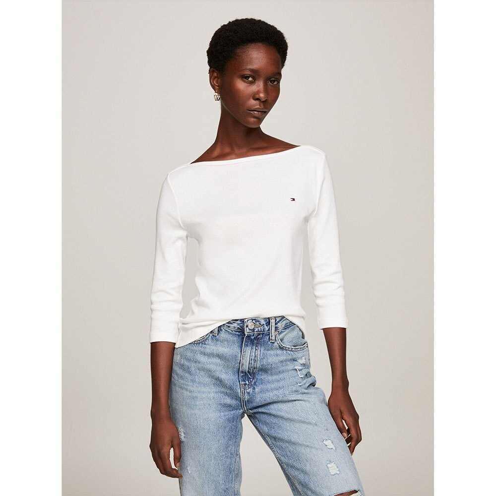 

Футболка Tommy Hilfiger New Cody 3/4 Sleeve, бежевый