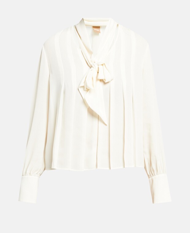 

Элегантная блузка Boss Black, цвет Wool White