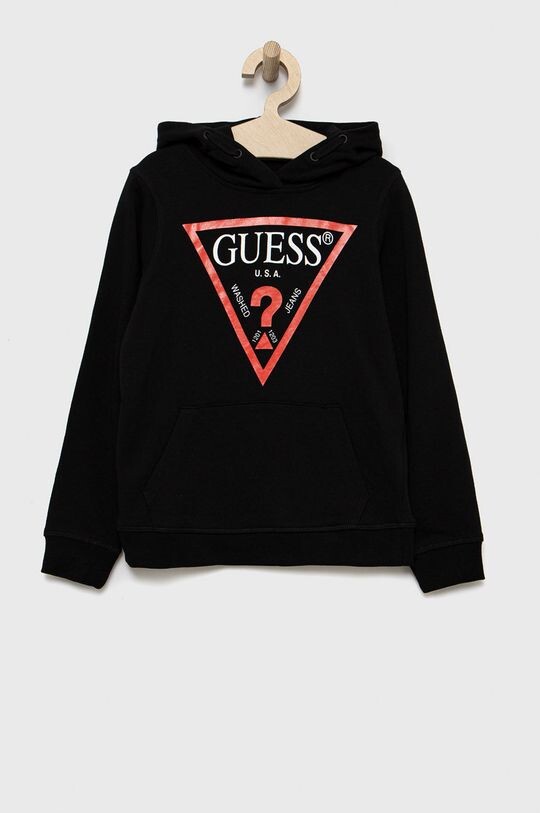 

Guess Детская хлопковая толстовка, черный