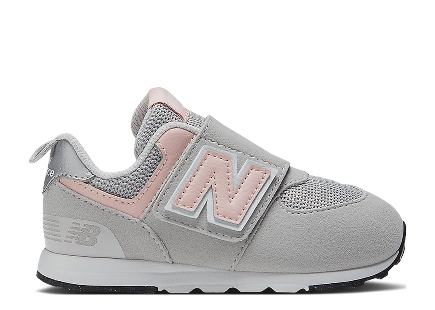 

Кроссовки New Balance 574 New-B Hook & Loop Toddler 'Rain Cloud Pink Haze', серый