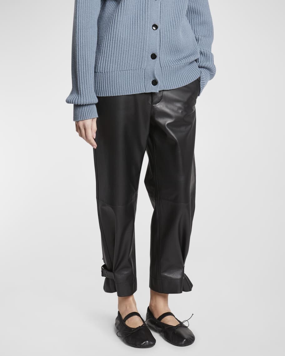 

Легкие зауженные брюки из искусственной кожи Proenza Schouler White Label