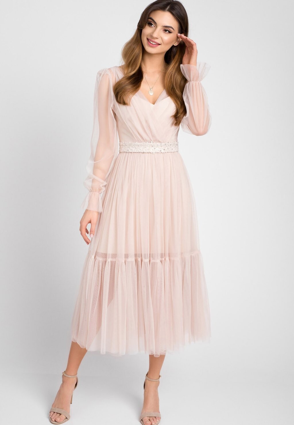 

Коктейльное платье Swing Fashion, бежевый