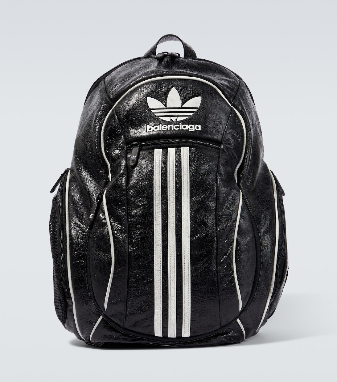 

Кожаный рюкзак из коллаборации с Adidas Balenciaga, черный
