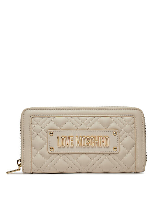 

Большой женский кошелек Love Moschino, бежевый