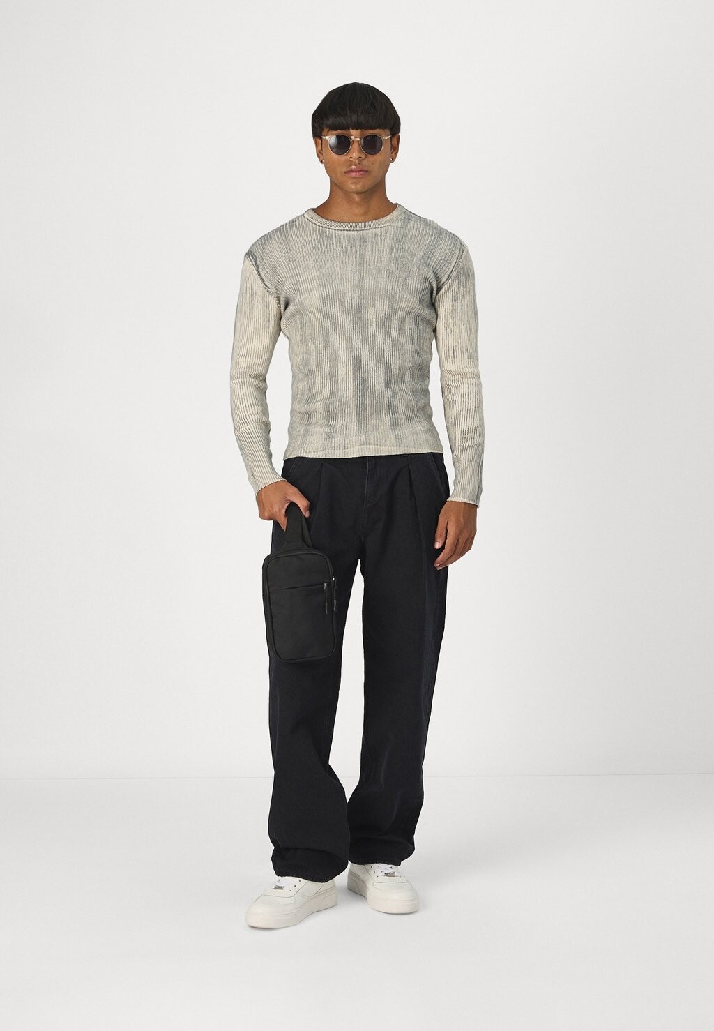 

Джинсы прямого кроя KOBE PLEAT Selected, цвет Black Denim