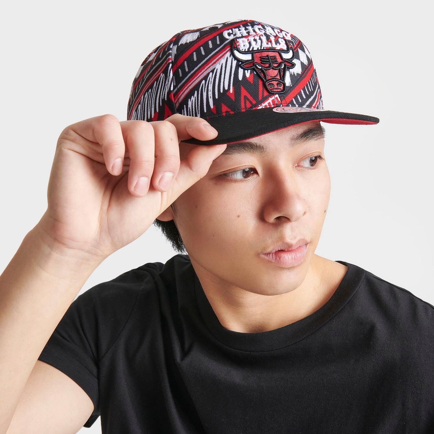 

Кепка Snapback с узором Mitchell & Ness Chicago Bulls Gameday, черный