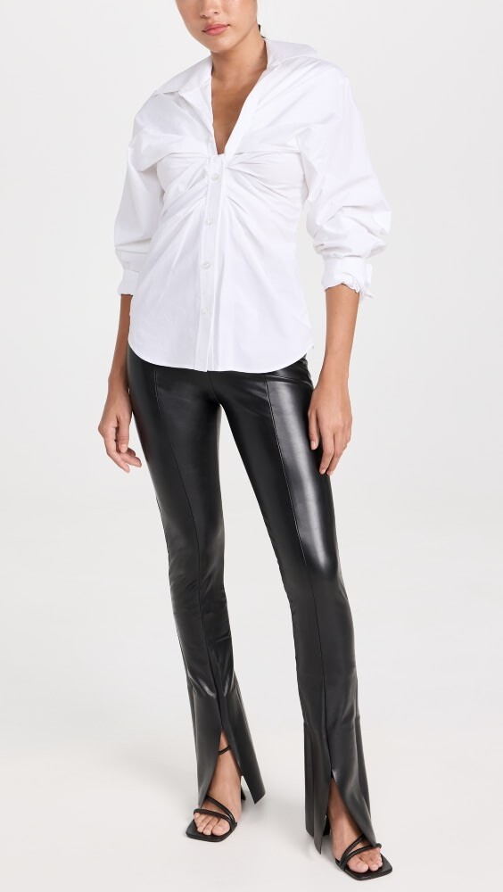 

Леггинсы Norma Kamali Spat Leggings, черный