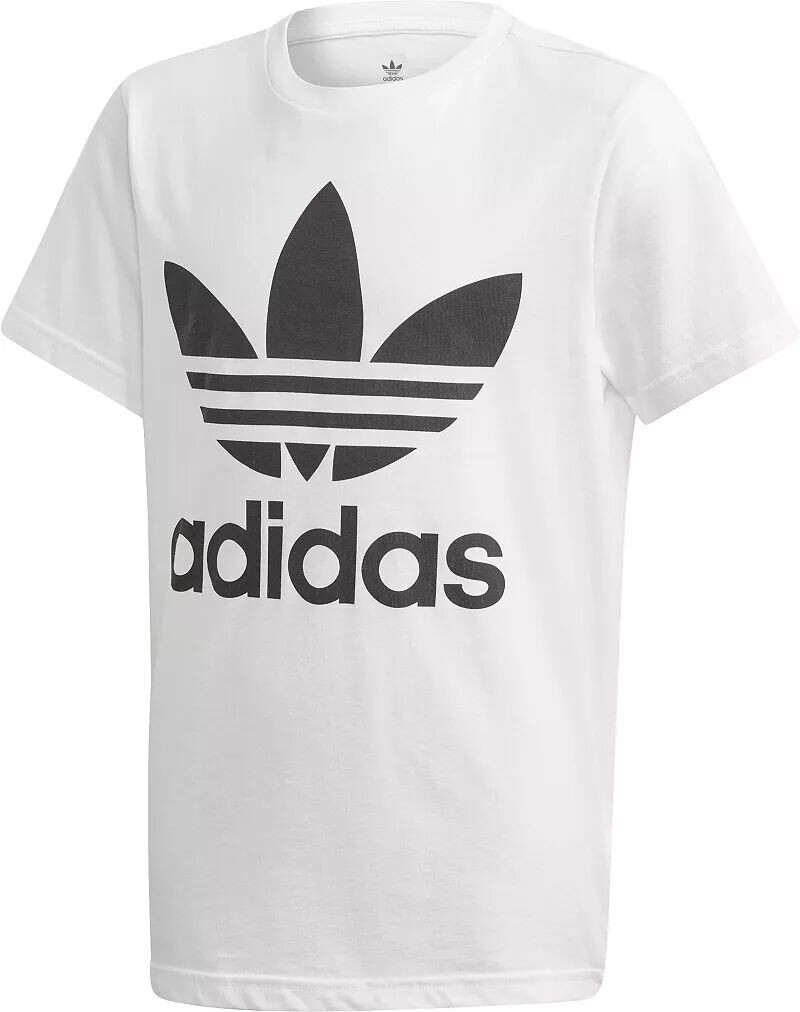 

Футболка с рисунком трилистника для мальчиков Adidas Originals, белый