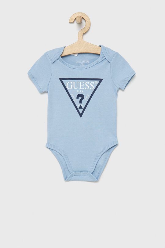 

Хлопковое детское боди Guess, синий