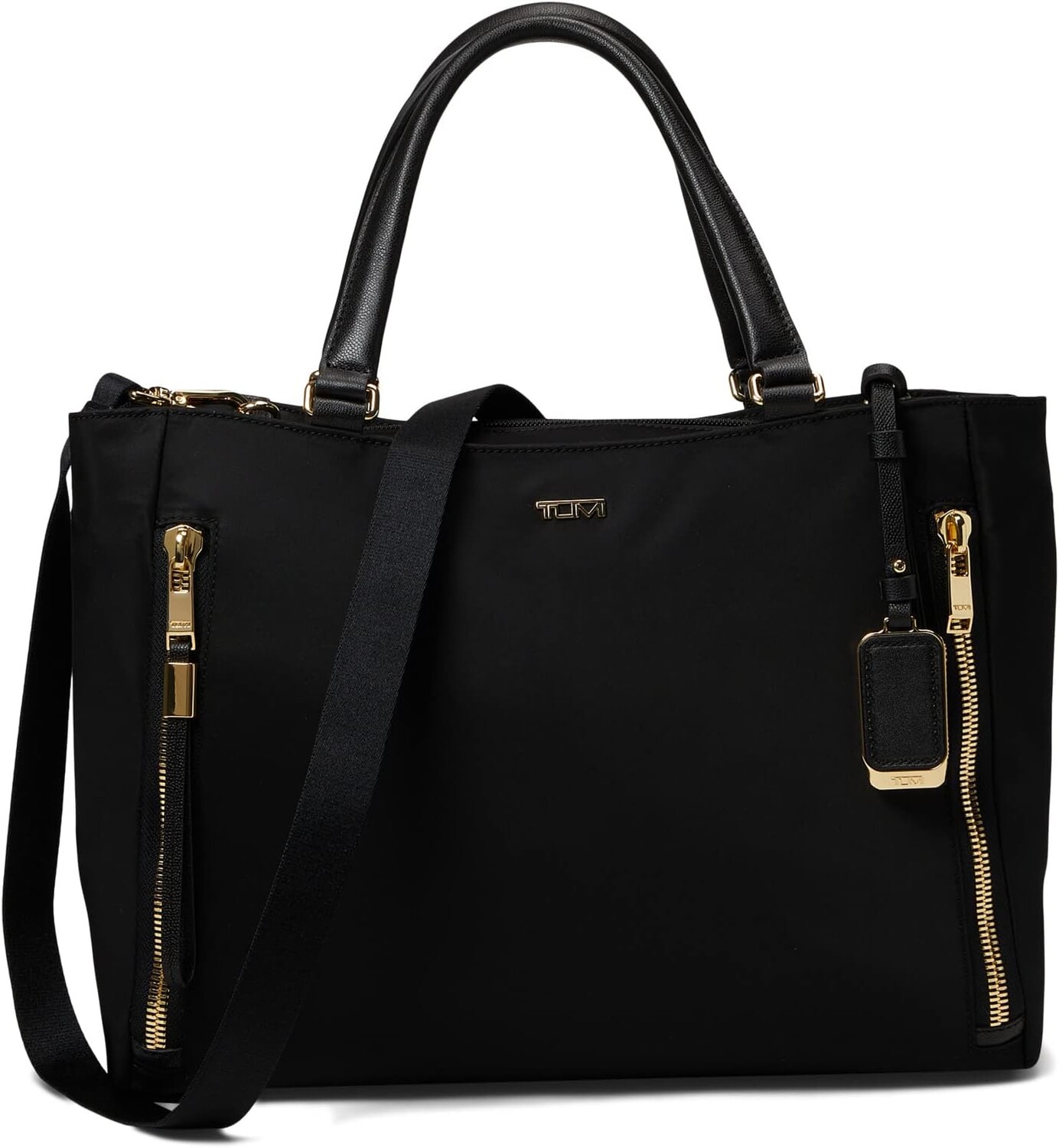 

Сумка-тоут Voyageur Valetta среднего размера Tumi, цвет Black/Gold