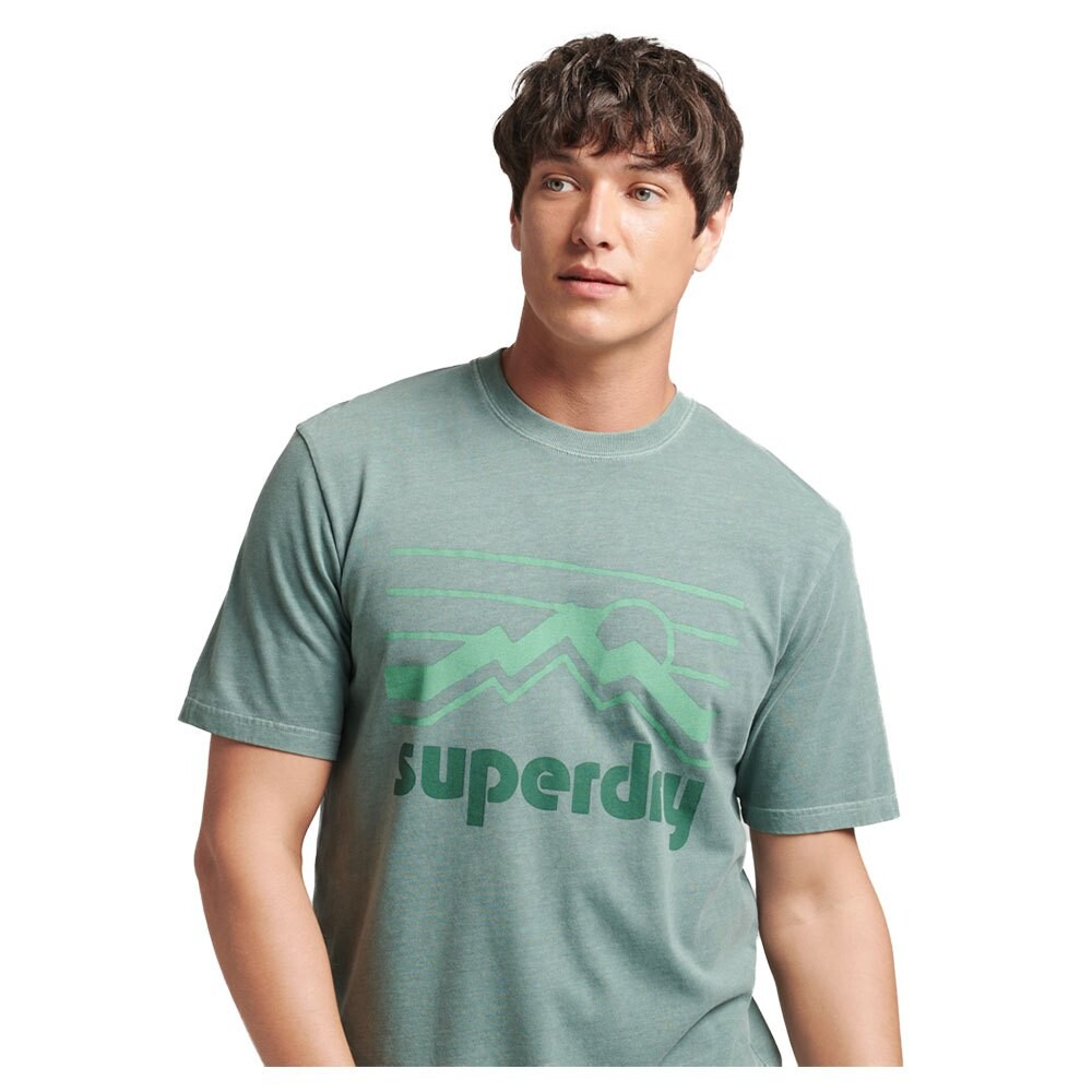

Футболка Superdry Vintage 90S Terrain Mw, зеленый