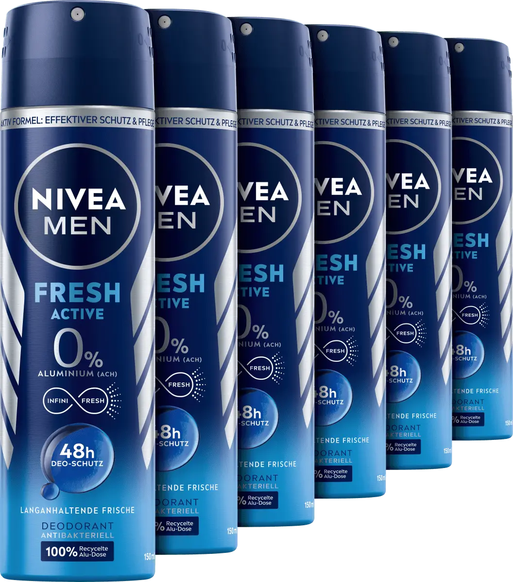 

Дезодорант-спрей Fresh Active экономичная упаковка (6х150 мл) 900 мл NIVEA