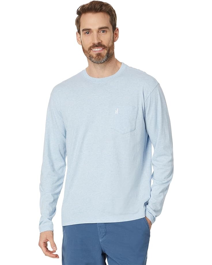 

Футболка johnnie-O Heathered Brennan Long Sleeve, синий