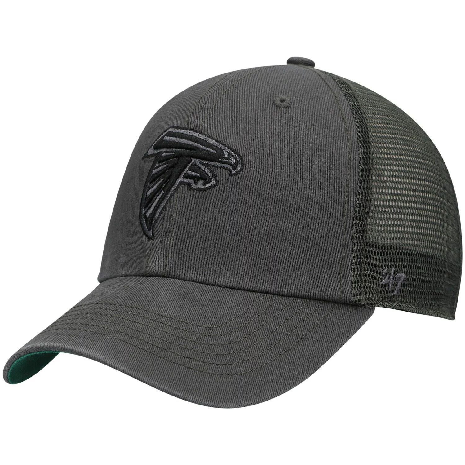 

Мужская угольная кепка Atlanta Falcons Trawler Clean Up Trucker Snapback '47 47 Brand