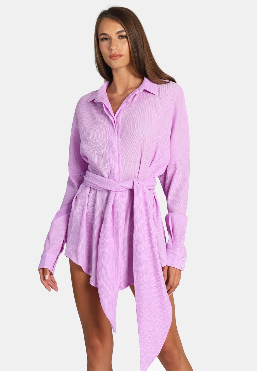 Платье-рубашка OW Collection, фиолетовый