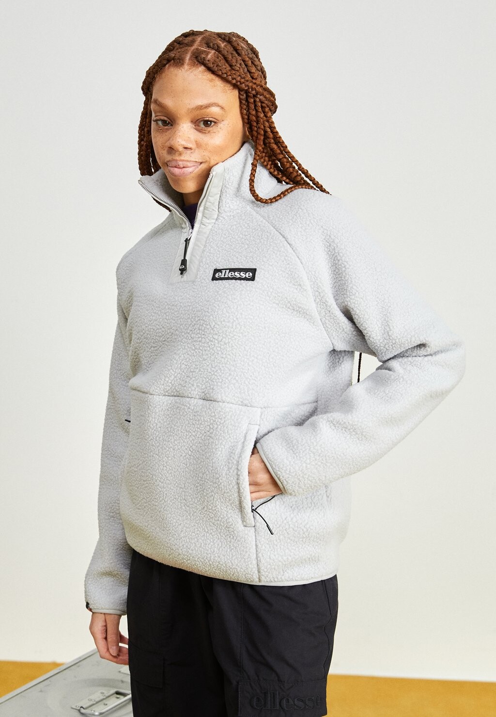 

Толстовка на молнии Ellesse ФУЗНА, цвет light grey