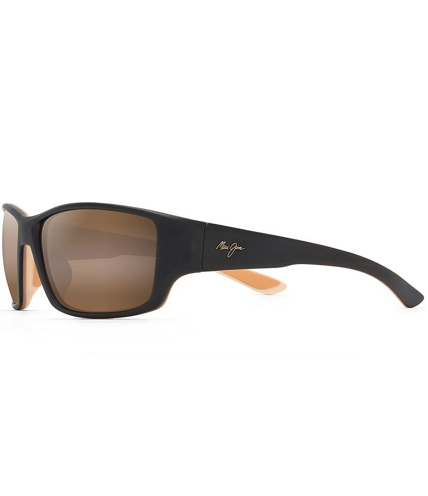 Солнцезащитные очки Maui Jim Local Kine PolarizedPlus2 с оберткой, 61 мм, коричневый