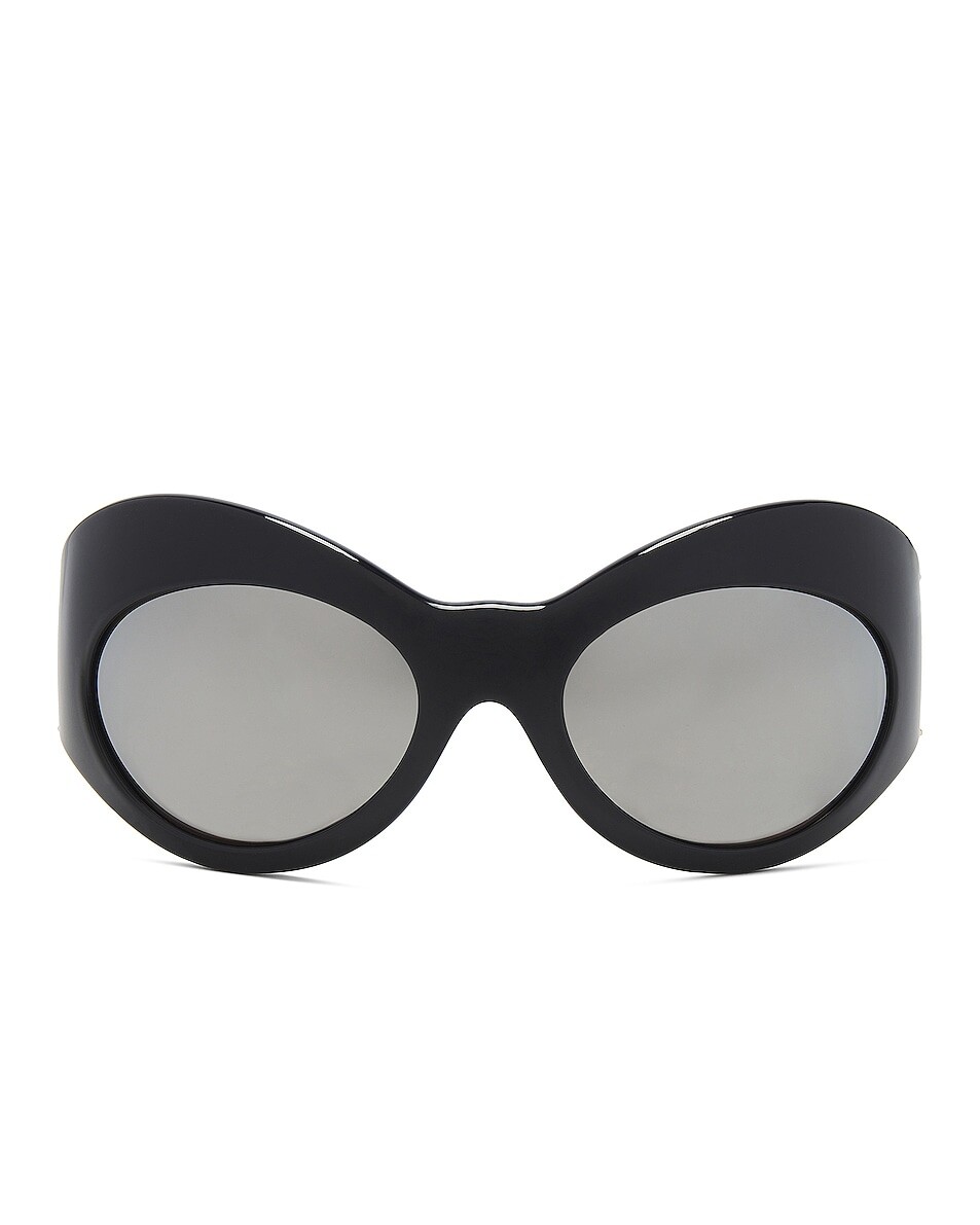 

Солнцезащитные очки Versace Oval, цвет Black & Mirror Silver