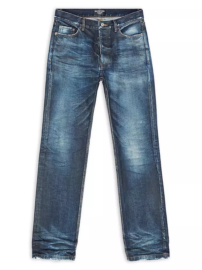 

Брюки нормального кроя Balenciaga, цвет solarize blue