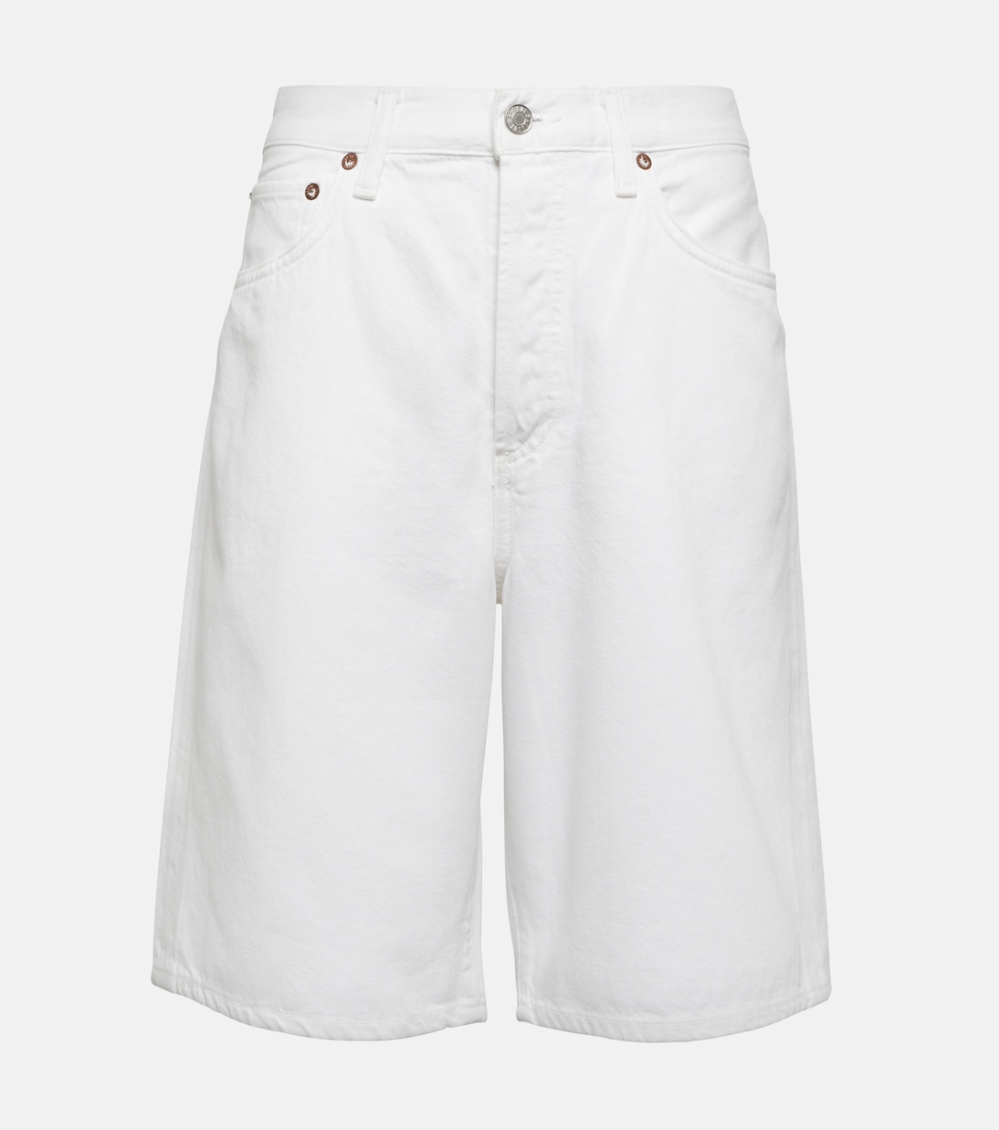Джинсовые шорты jort с низкой посадкой Agolde, синий белые джинсовые шорты dame agolde