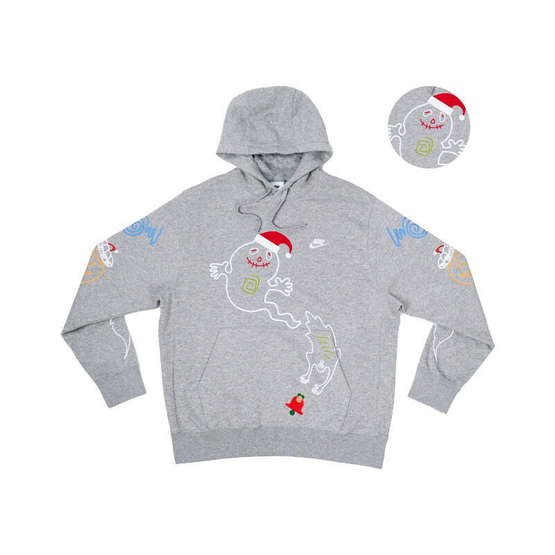 

Толстовка унисекс, цвет серый меланж Nike, цвет Heather Gray