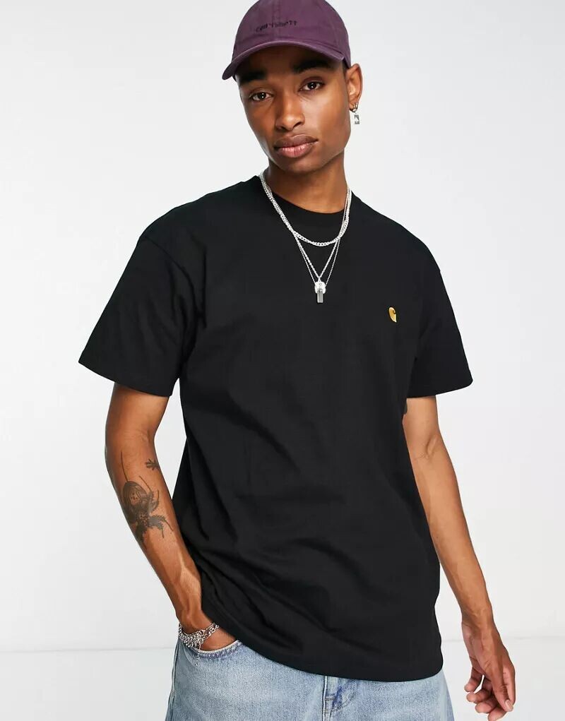 

Черная футболка Carhartt WIP Chase