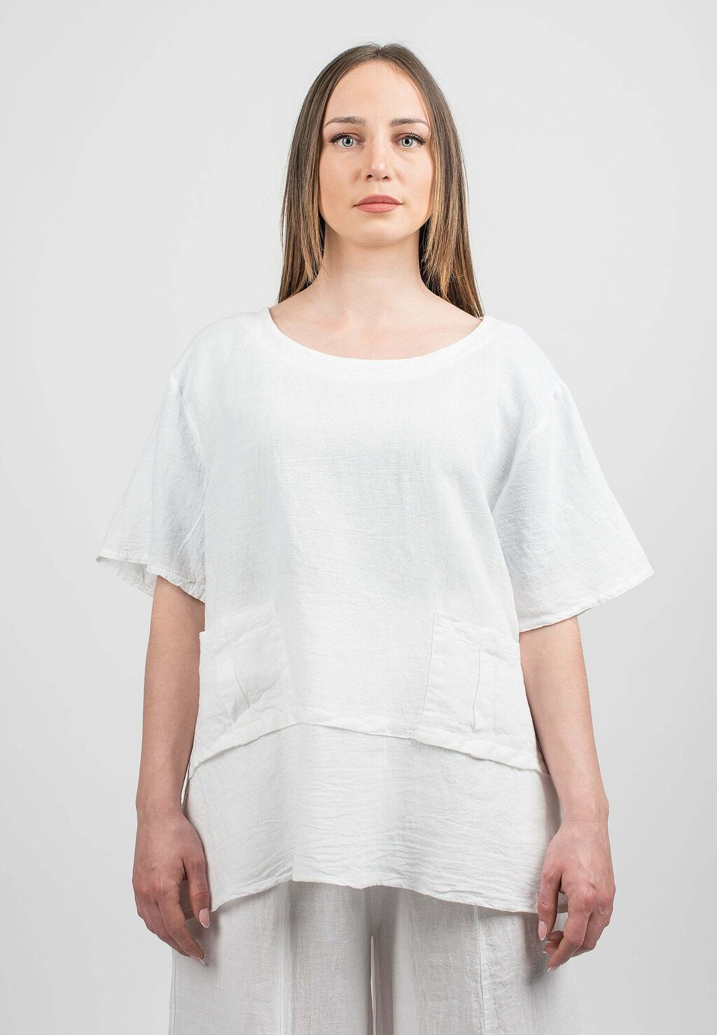 

Туника Dalle Piane Cashmere, белый
